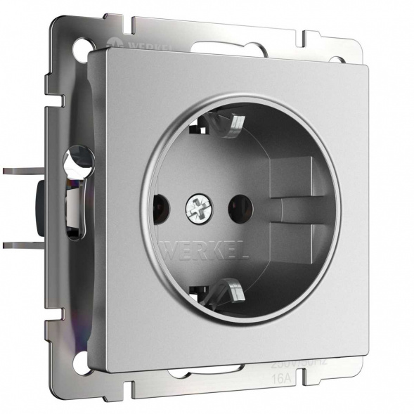 Розетка Werkel серебряный матовый W1171065 4690389195570