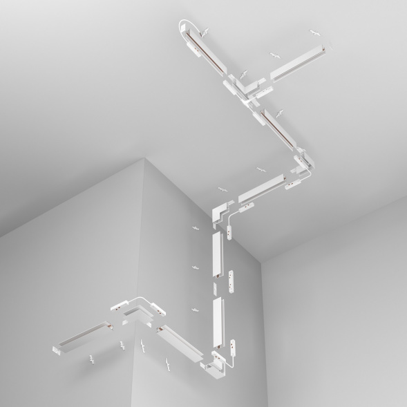 Шинопровод накладной/подвесной магнитный Maytoni Technical Exility Busbar trunkings TRX034-412W