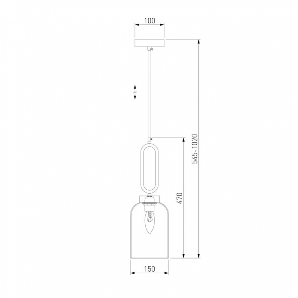 Подвесной светильник Eurosvet Flou 50229/1 дымчатый