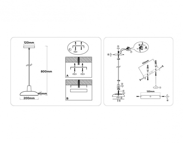 Светильник подвесной Ambrella light COMFORT FL4839