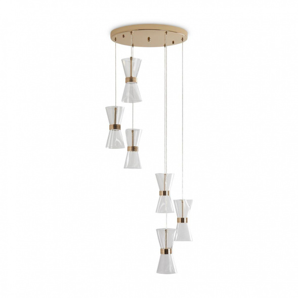 Подвесная светодиодная люстра Freya Dress FR5438PL-L37G