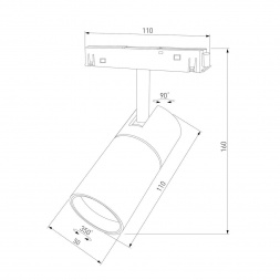 Трековый светодиодный светильник Elektrostandard Slim Magnetic 85011/01 a067378