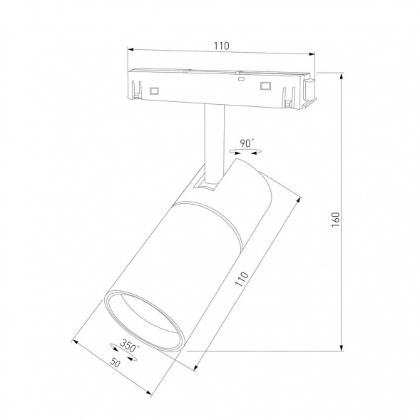 Трековый светодиодный светильник Elektrostandard Slim Magnetic 85011/01 a067378