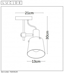 Спот Lucide Quinny 74107/01/30
