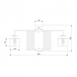 Потолочная люстра Eurosvet Fargo 60123/8 хром Smart