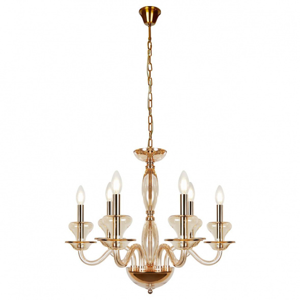 Подвесная люстра iLamp Mercury P9448-6 Gold