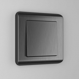 Клавиша для выключателя перекрестного Werkel графит рифленый W1119004 4690389158445