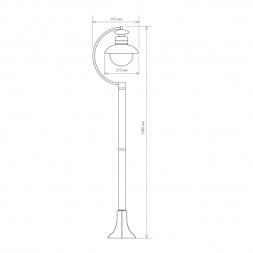 Уличный cветильник Elektrostandard Talli F GL 3002F черный a038485