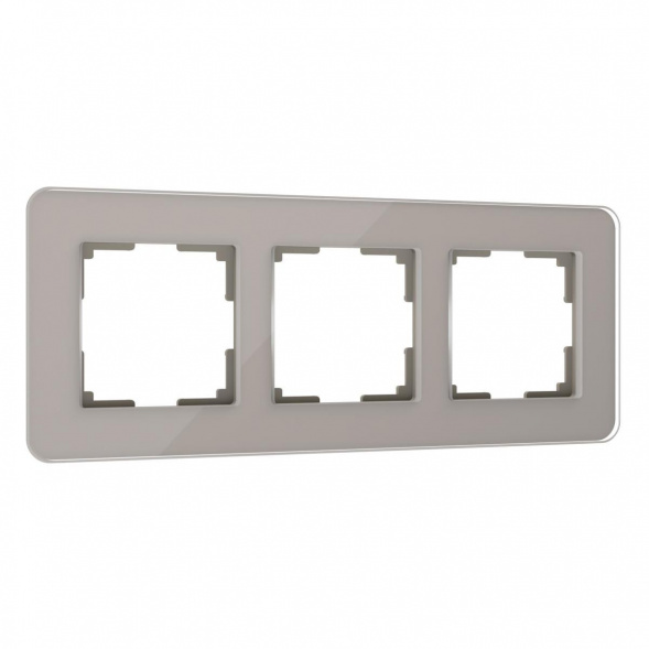 Рамка Werkel Elite на 3 поста дымчатый W0032417 4690389180750