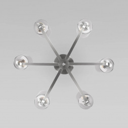 Потолочная люстра Eurosvet Defi 60138/6 сатин-никель