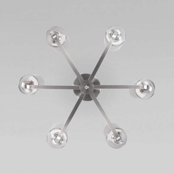 Потолочная люстра Eurosvet Defi 60138/6 сатин-никель