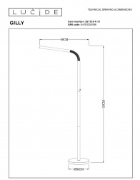 Торшер Lucide Gilly 36712/04/31