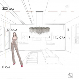 Подвесная люстра LOFT IT Volver 10404/1150L SN