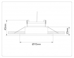 Встраиваемый светильник Ambrella light TECHNO SPOT TN51912