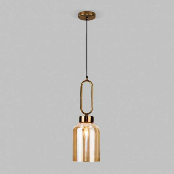 Подвесной светильник Eurosvet Flou 50229/1 янтарный