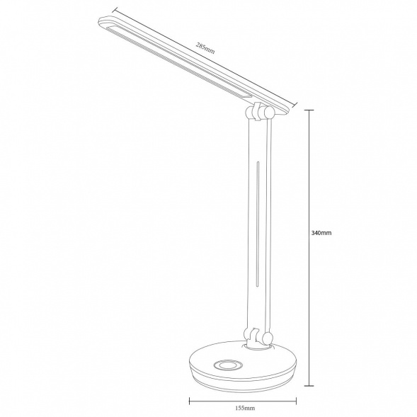 Настольная светодиодная лампа Reluce 00623-0.7-01 BK