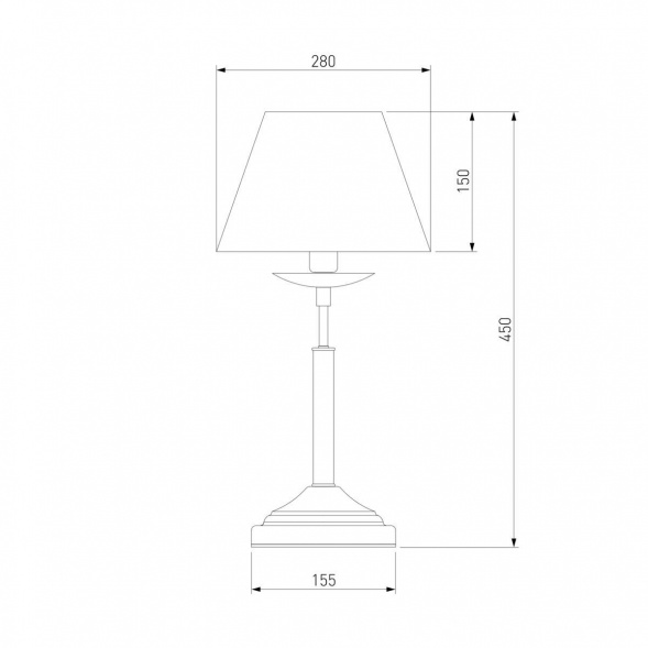 Настольная лампа Eurosvet 01010/1 античная бронза
