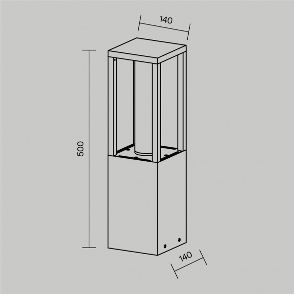 Ландшафтный светодиодный светильник Maytoni Outdoor Expo O480FL-L12B3K