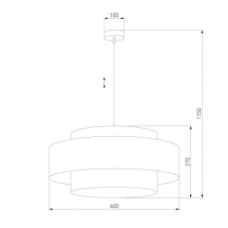 Подвесной светильник TK Lighting 4376 Calisto