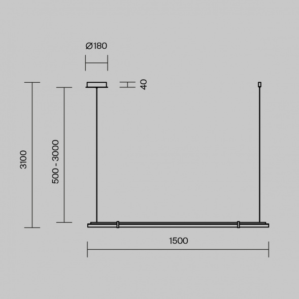 Подвесной светильник Maytoni Plume MOD340PL-L28BS3K