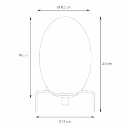 Настольная лампа Lucide Extravaganza Bellister 03527/01/62