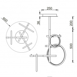 Потолочный светильник Vele Luce Bellezza VL7262L03