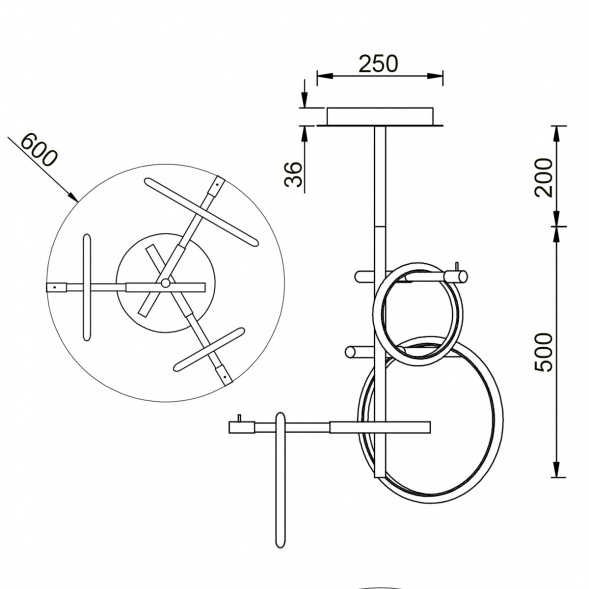 Потолочный светильник Vele Luce Bellezza VL7262L03