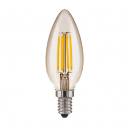 Лампа светодиодная филаментная Elektrostandard E14 7W 3300K прозрачная a049066