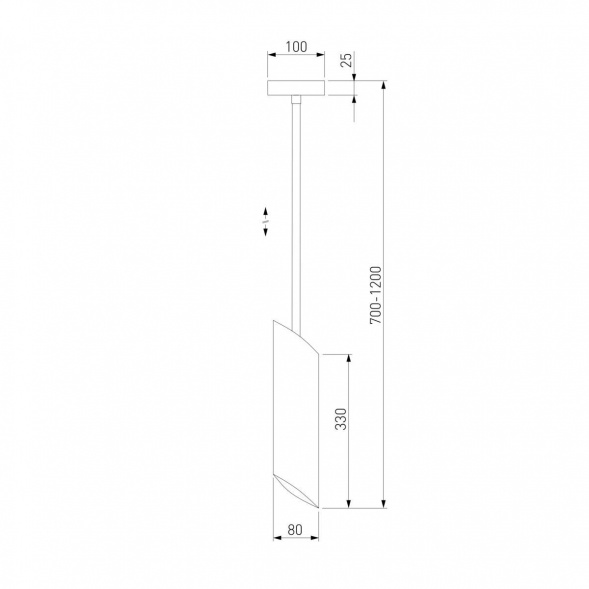Подвесной светильник Eurosvet Dome Elegante 50245/1 черный