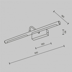 Подсветка Maytoni MIR266WL-L12BS3K
