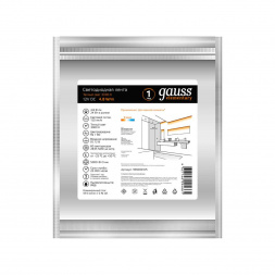 Светодиодная влагозащищенная лента Gauss 4,8W/m 60LED/m 2835SMD теплый белый 5M 356000105