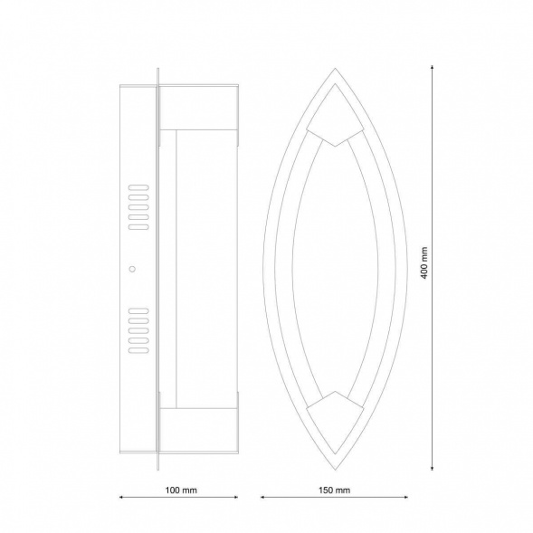 Настенный светильник Lucia Tucci Modena W172.1 Large LED400