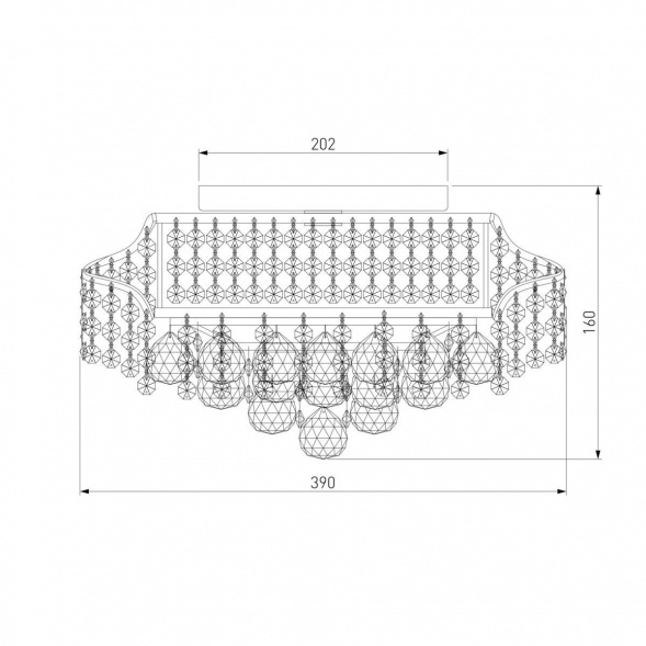 Потолочная люстра Eurosvet 16017/6 белый с серебром Strotskis