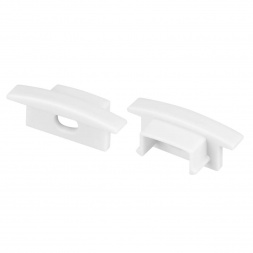 Заглушка Arlight 2 шт. LINE-2308-F с отверстием WHITE 044238