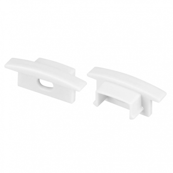 Заглушка Arlight 2 шт. LINE-2308-F с отверстием WHITE 044238