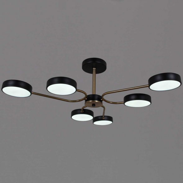 Светильник потолочный Reluce 03325-0.3-06 BK+COPPER