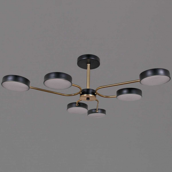 Светильник потолочный Reluce 03325-0.3-06 BK+COPPER