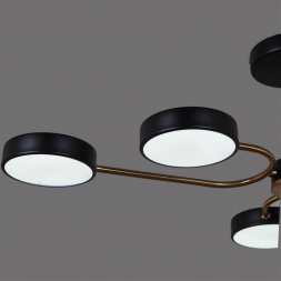 Светильник потолочный Reluce 03325-0.3-06 BK+COPPER