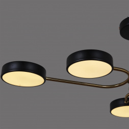 Светильник потолочный Reluce 03325-0.3-06 BK+COPPER