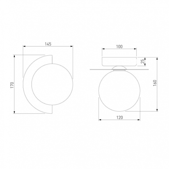 Настенный светильник Eurosvet Moity 70150/1 черный