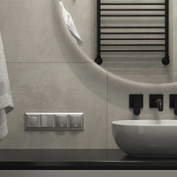 Рамка Werkel Fiore на 4 поста серебряный W0042206 4690389160431