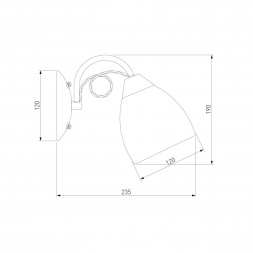 Бра Eurosvet 22415/1 хром