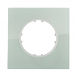 Рамка LK Studio 1-постовая квадрат из натурального светлого стекла Vintage 884111-1