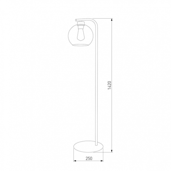 Торшер TK Lighting 5051 Cubus Graphite