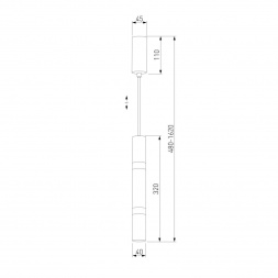 Подвесной светодиодный светильник Eurosvet Axel 50210/1 LED белый