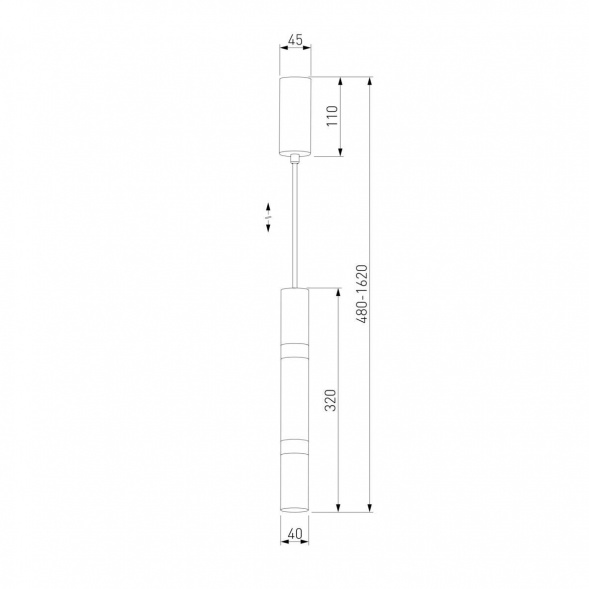 Подвесной светодиодный светильник Eurosvet Axel 50210/1 LED белый