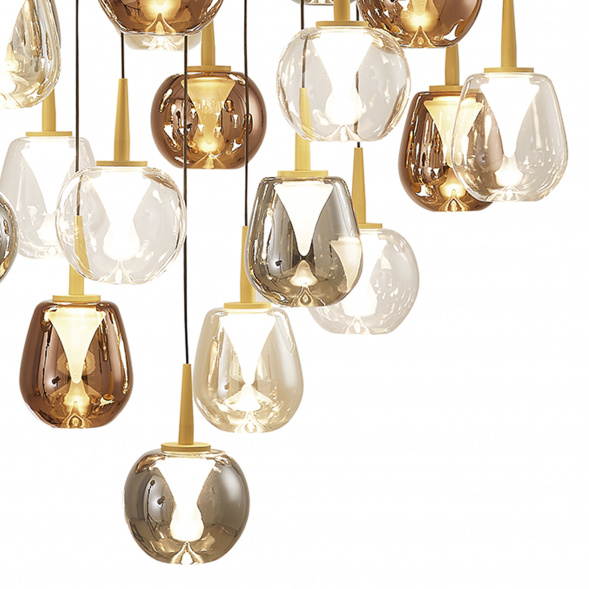 Подвесная светодиодная люстра Mantra Andromeda 8937+24PL