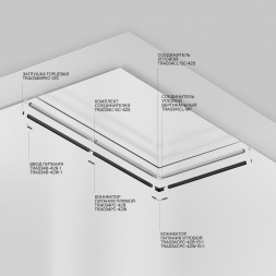 Шинопровод встраиваемый Maytoni Technical Magnetic track system Exility Busbur TRX034-SCH-422B