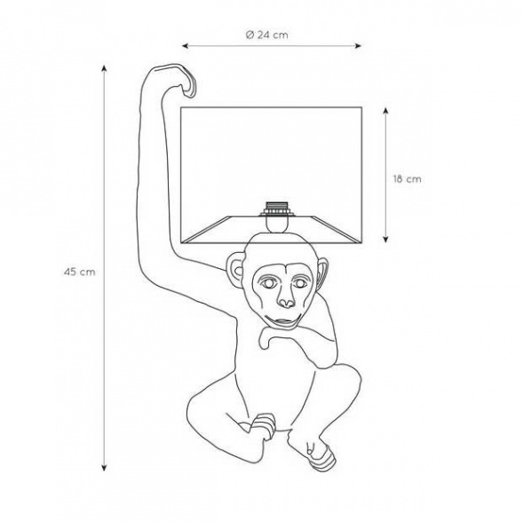 Настольная лампа Lucide Extravaganza Chimp 10502/81/30