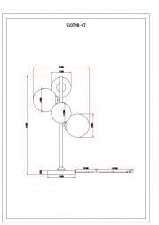 Настольная лампа Moderli Renny V10798-4T